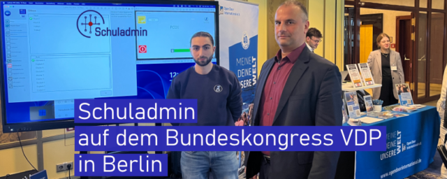 Schuladmin auf Privatschulkongress in Berlin